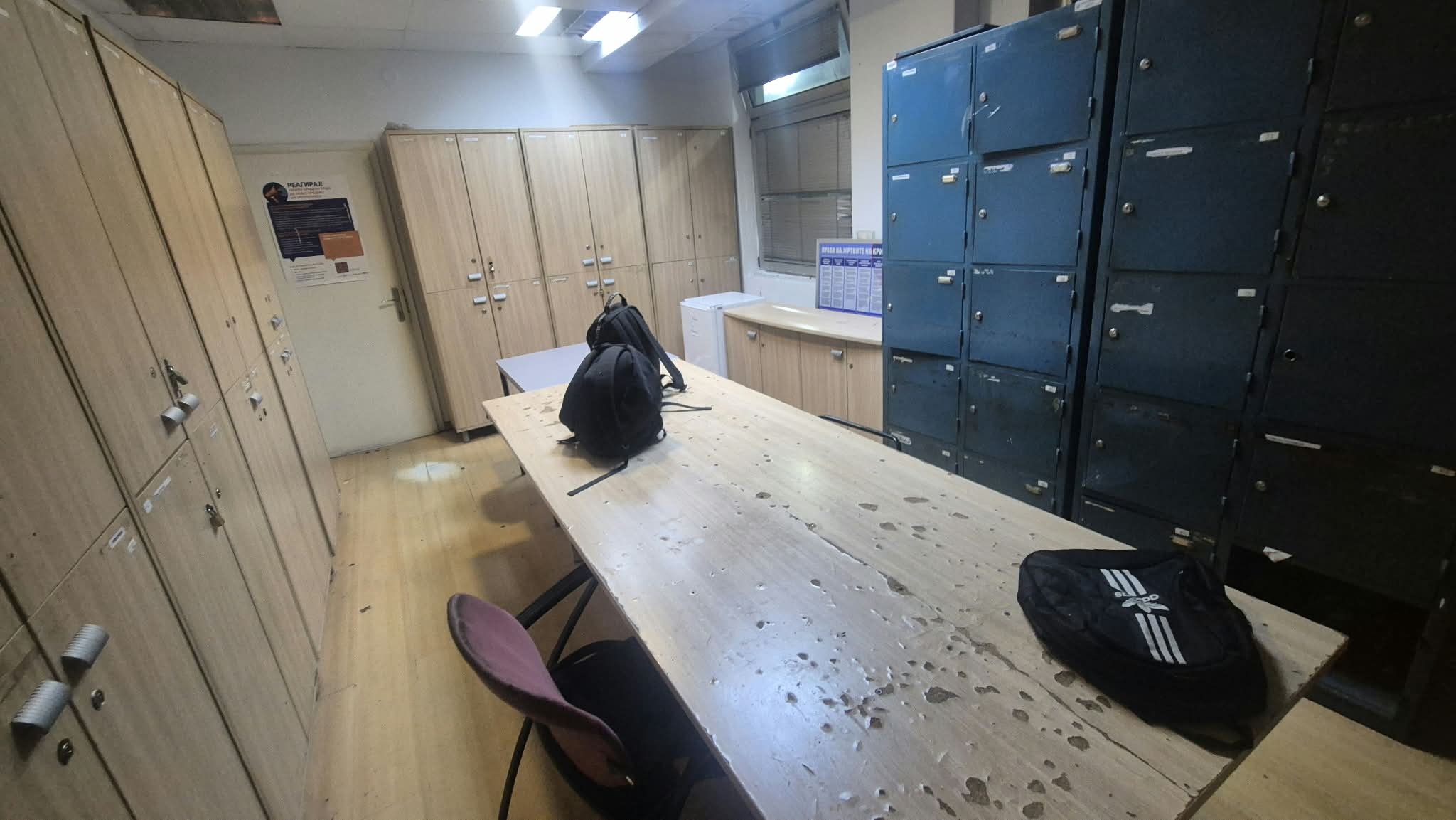Prostorija policijske stanice koju je porodica fotografisala tokom događaja